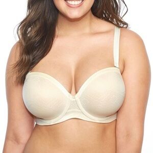 AMBRIELLE PRISTINE IVORY‎ GEO Multi-way Straplesa Bra